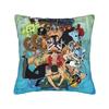 Luffy Anime  Zoro  Square Pillow Case Anime   Cushion Covers Funny Polyester Decorative Throw Pillow Case Cover for Living Room
