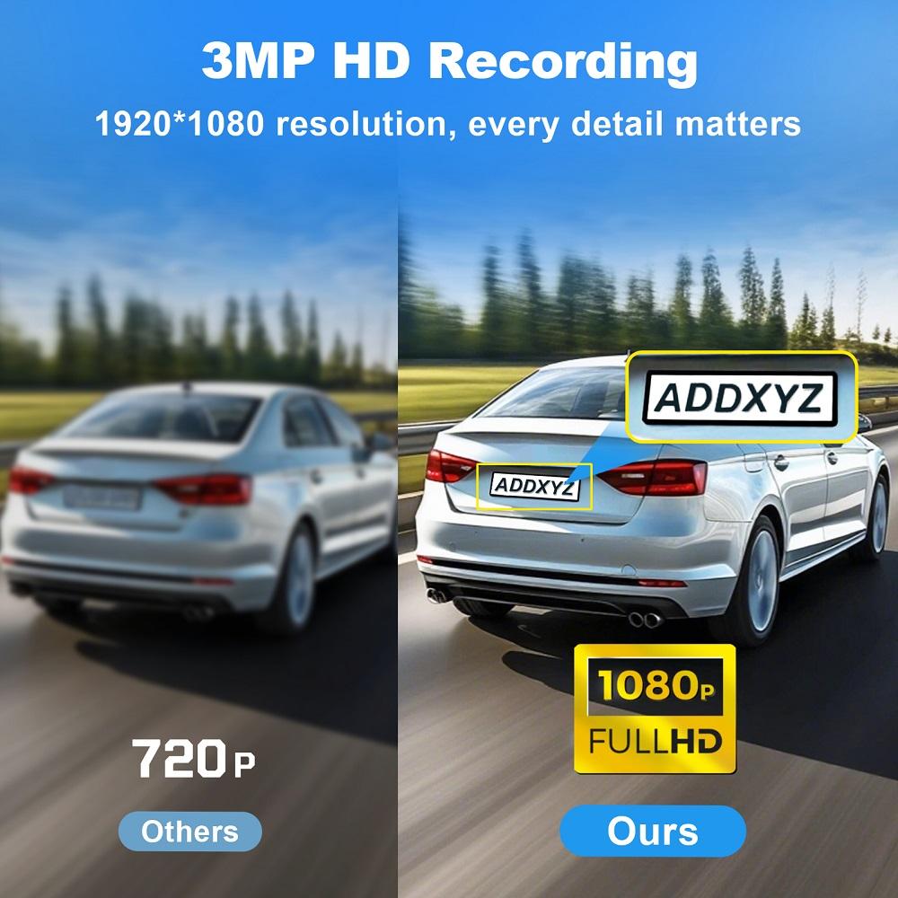 Brand New High-definition Dashcam with Wireless WiFi and Smartphone Connectivity, Featuring Night Vision