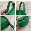 Female Woman Casual Shoulder Bag PU Leather for Shopping Dating, Commuting Green