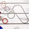 Fashionable Chain Necklace Metal Jewelry Set Metal Necklace Set Chain Link Party Accessories Chain Jewelry Metal Texture