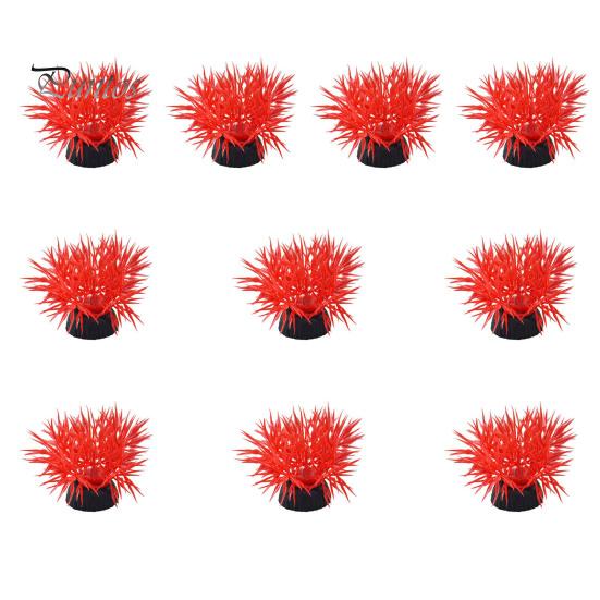 

10 шт. аксессуар для аквариума пластиковая гидропонная трава имитация растений аквариумные украшения рептилии террариум искусственные водоросли для домашнего офиса F