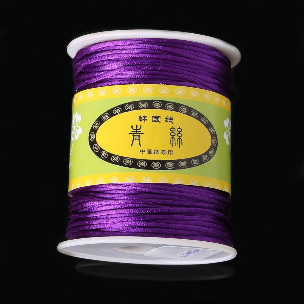 70Meter Korean Silk Cord Thread Knot China Bow Beading Bracelet Braided DIY Jewelry
