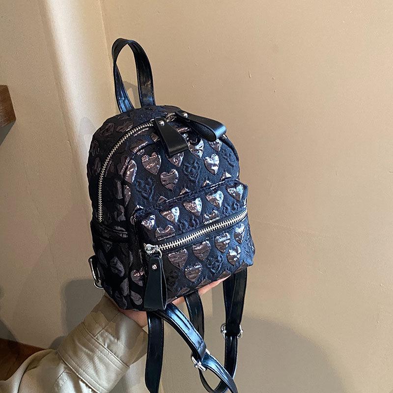 Rucsac mini brodat love pentru femei, geantă de umăr, rucsacuri mici, modă coreeană, ieșiri și călătorii, nou