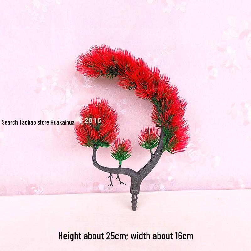 Artificial Pinus Thunbergii Tree Branch – Indoor/Outdoor Decorative Faux Greenery and Flower Arrangement.