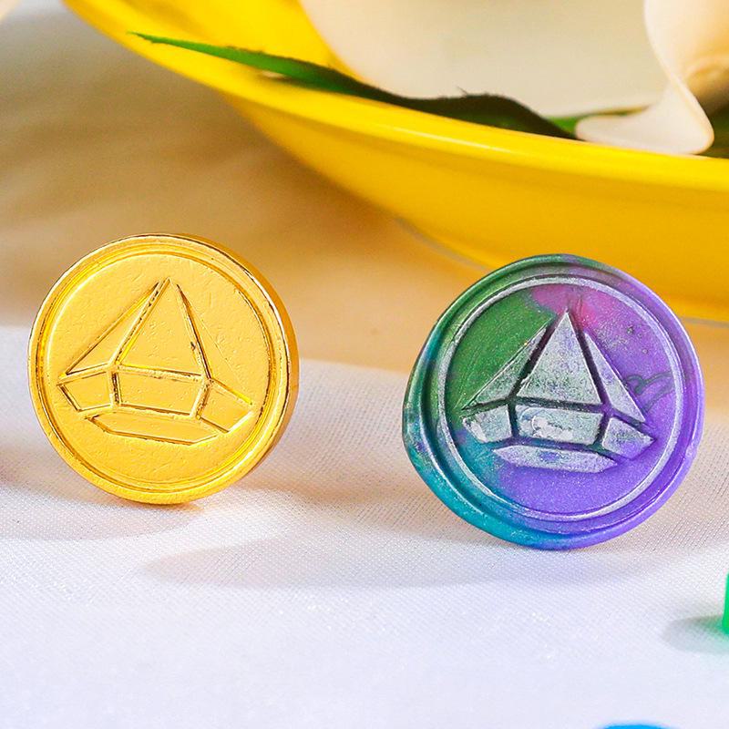 Eco-Friendly Zinc Alloy Retro Wax Seal Head with Color-Preserving Electroplating