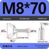 304 Stainless Steel Hand-Tightening Butterfly Weld Screws - Ram Horn M4 M5 M6 M8