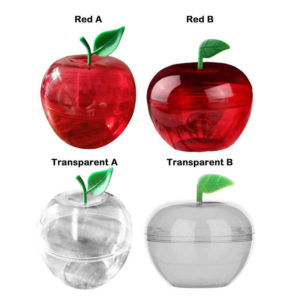 5pcs Transparent Plastic Christmas Decorations Balls Apple Shaped Display Holder Clear Bauble Ornament Openable Design