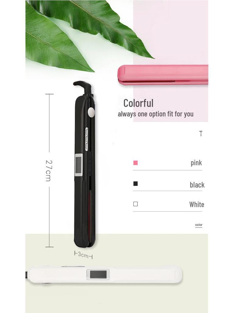 Ceramic Dual-Use Ultrasonic Infrared Curling & Straightening Iron