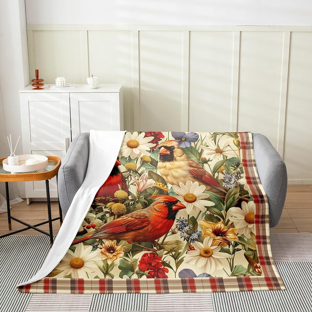 Stars Print Throw Blanket Cute Star Pattern Soft Breathable Fleece Blanket Watercolor Geometric Fuzzy Blanket for Sofa Bed Couch