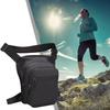 Zipper Multi-Function Fanny Pack PU Leather Travel Chest Bag Cycling Drop Leg Bag  Hiking