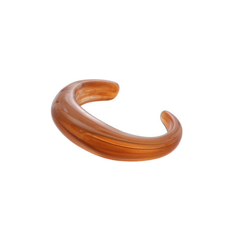 Acrylic Glossy Gradient Geometric Open Bracelet European and American Fashion Simple Bracelet Personalized Jewelry Design Niche