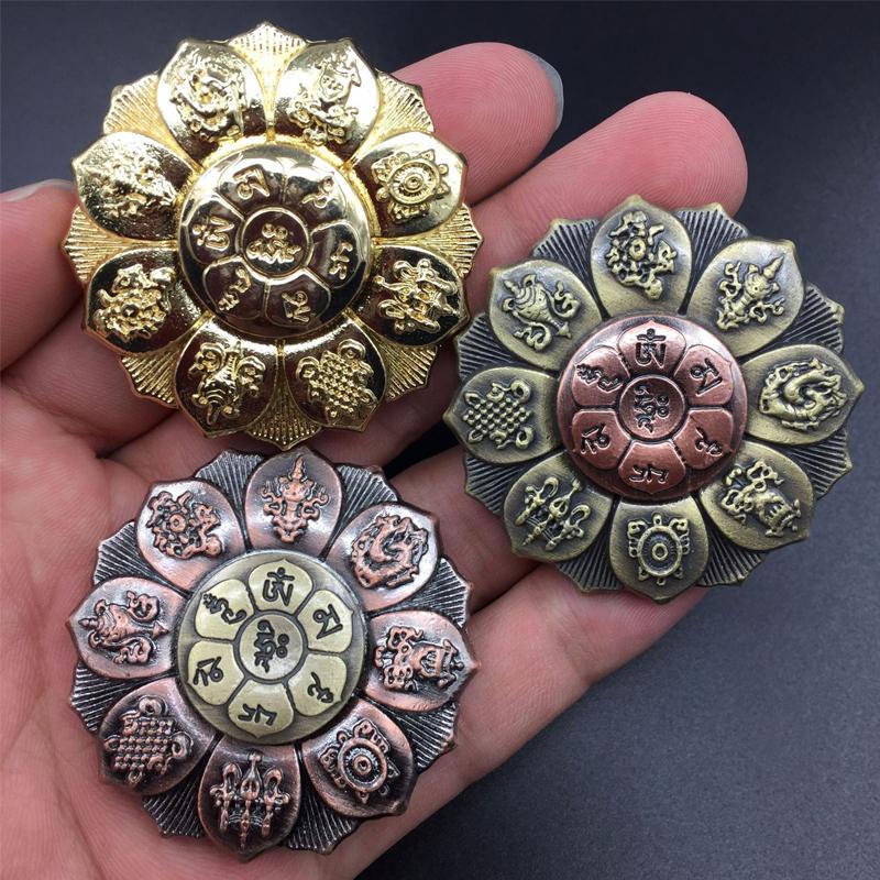 Zen Buddha Hand Spinner Metal Fidget Sensory Stress Relief Toys Fingertip Gyro Decompression Unique EDC Gadgets For Adults