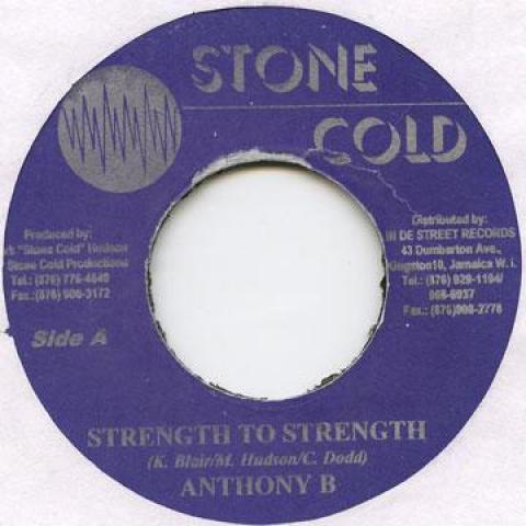 

7-дюймовая пластинка ANTHONY B - Strenght To Strenght Stone Cold 2001 Ямайка Регги, Ска и Даб