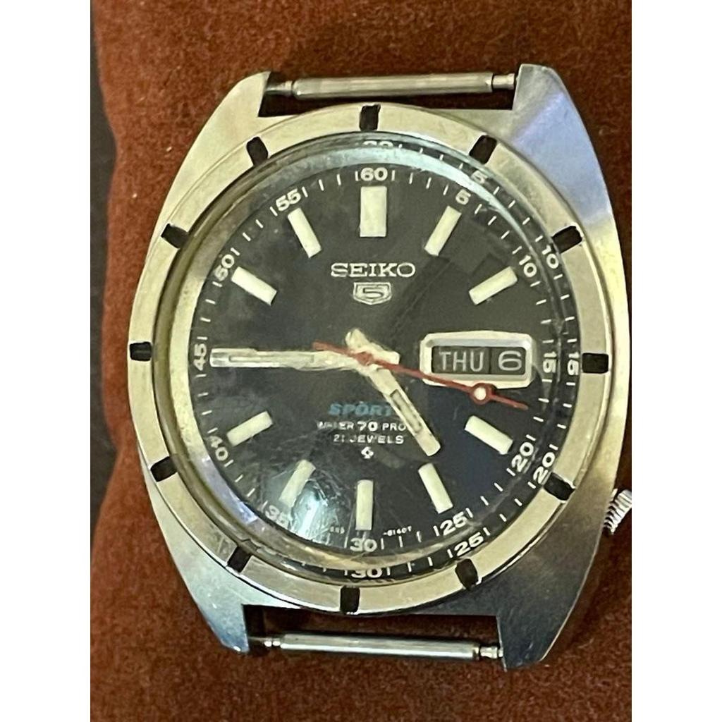 Used Seiko SEIKO Antique 5 Sports Seiko5Sports Engine-turned Bezel