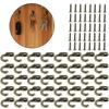 40pack Retros Bronze Iron Hook Featuring Included Hardware For Quick Installation Perfect Gift For Any Space