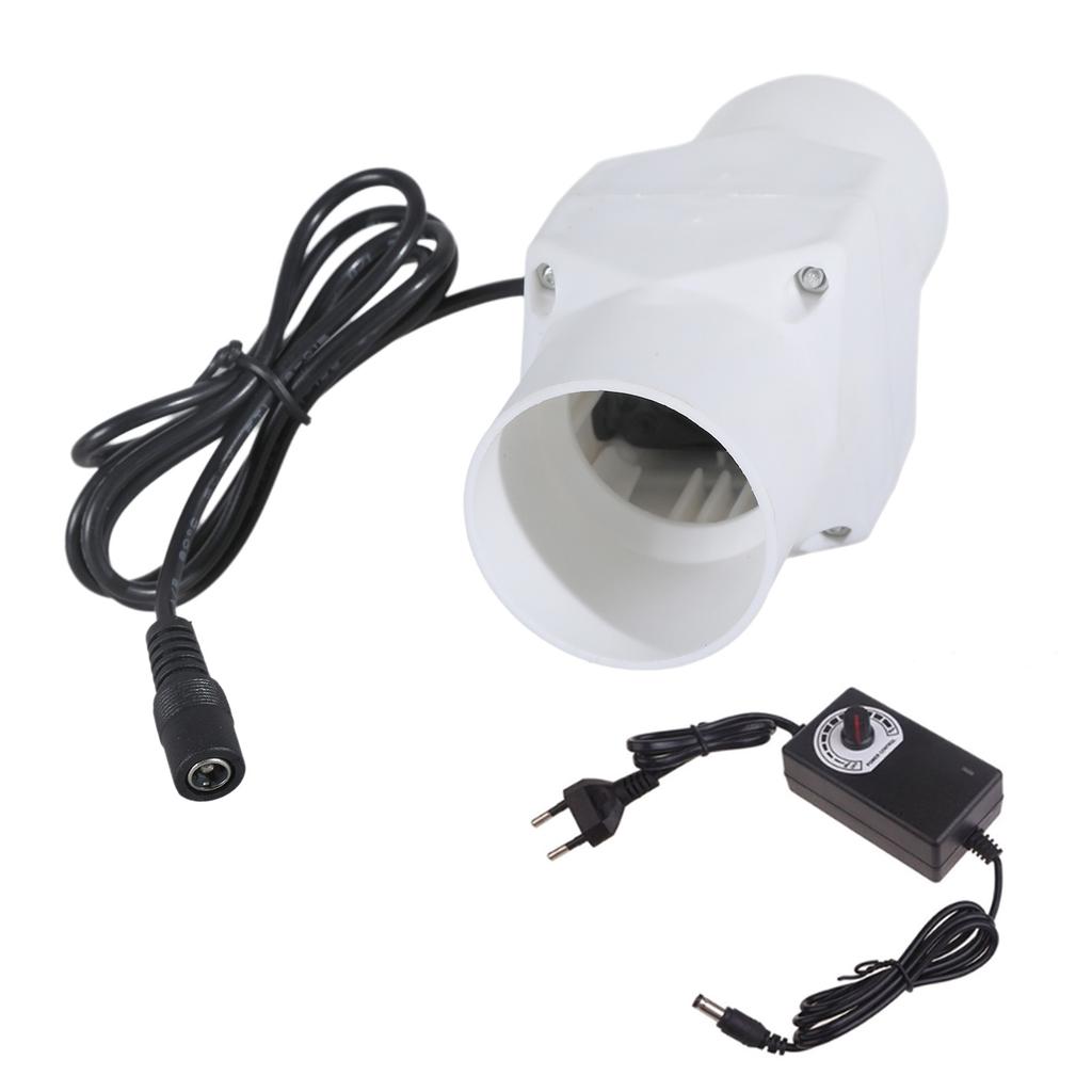 Vysoce účinný 20/25/32/40/46mm potrubní ventilátor s kovovými lopatkami pro ventilaci kuchyně a odvod kouře