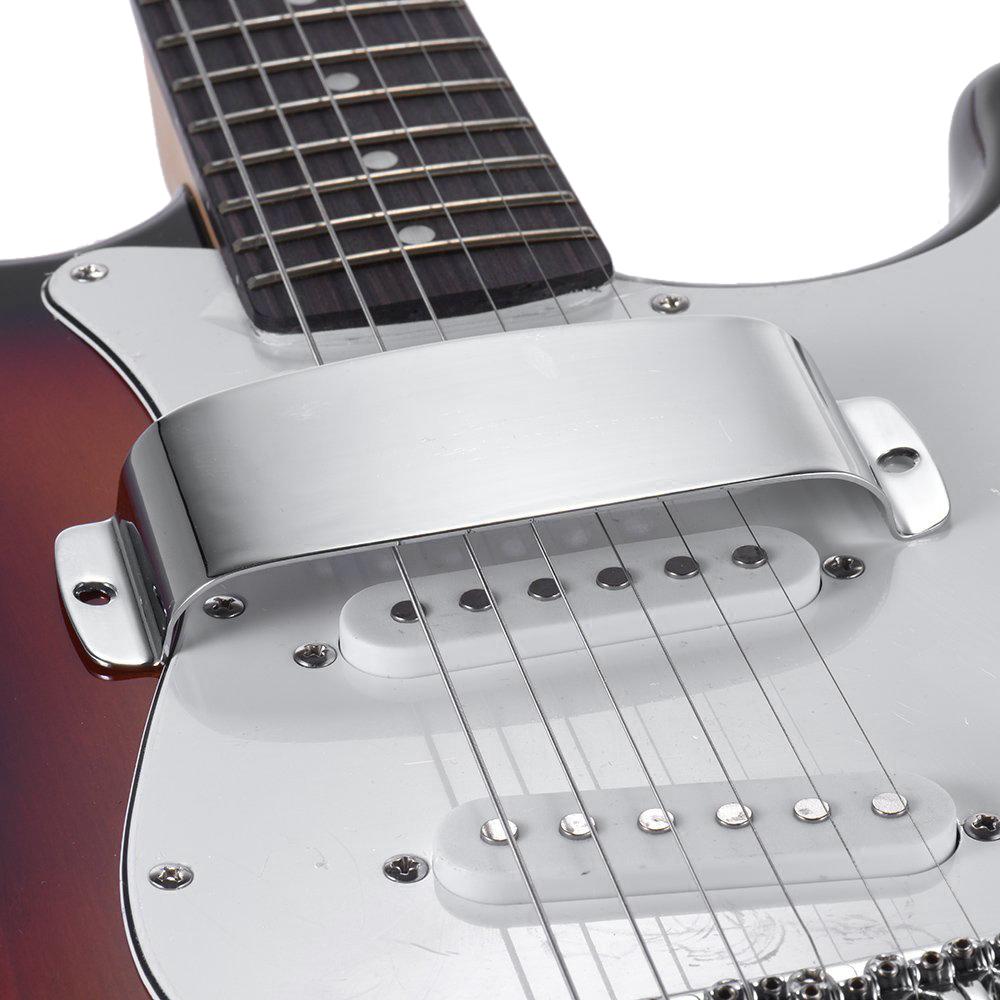 Bass Pickup Cover Plate Durable Alloy Pickup Cover Protector with 2 Mounting Screws Bass