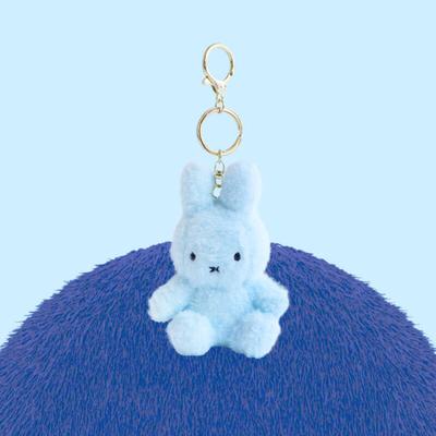 [Miffy] Miffy Sedící Krémový Klíčenka - Nebesky Modrá