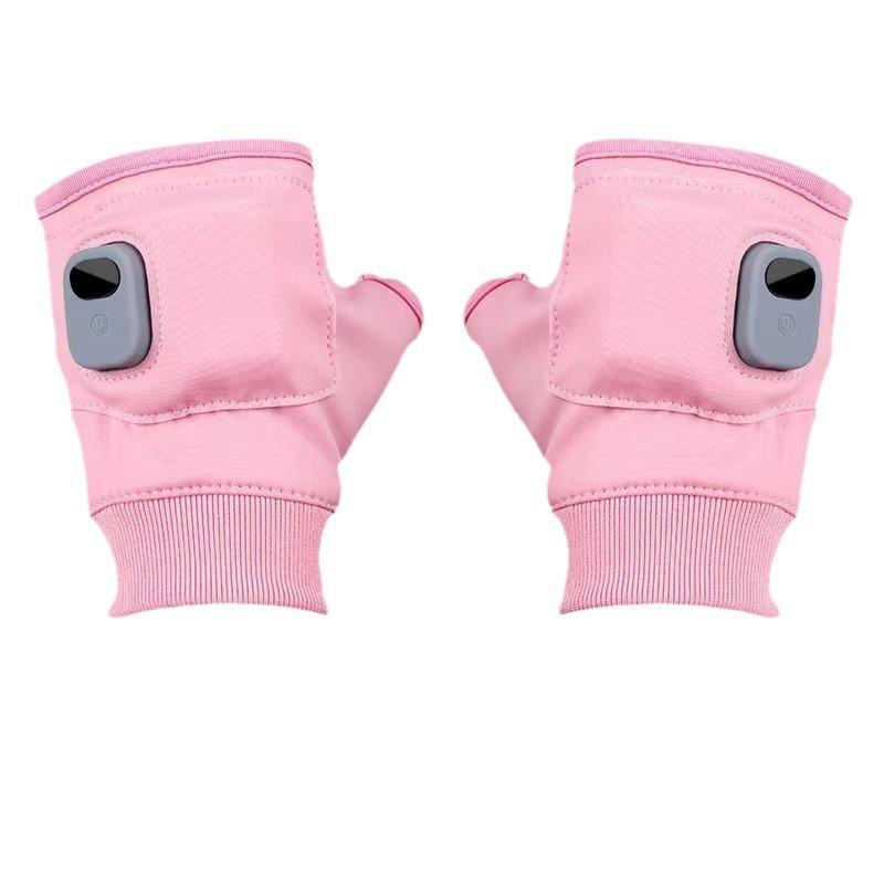 Portable Heated Half-Finger Touchscreen Winter Gloves – Quick Warming and Cold-Proof