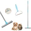 Pet Hair Carpet Rake, Carpet Hair Removal Tool 2 Piece Set, 2 In 1 Retractable Long-Handled Carpet Brush for Pet Hair for Carpets, Mats, Sofas