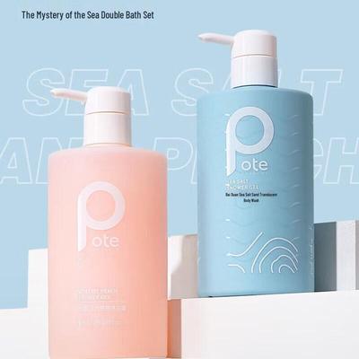 Tvål Sea Salt & Peach Duo Duschgelset