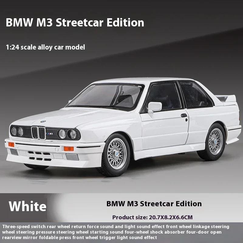 1:24 1988 M3 E30 Modified Classic Racing Vehicle Alloy Diecast Painting Model Car Private Collectibles Goods For Wholesale F