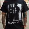 Vintage Korn Life Is Peachy T Shirt Cotton Black Size S 5XL Vintage Washed Casual Breathable Graphic Homme Stylish Soft