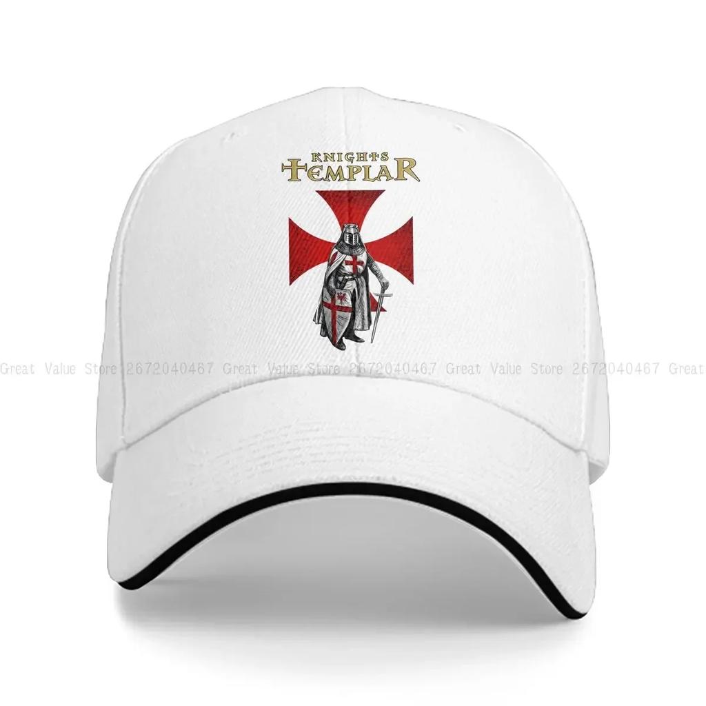 Crusader Knights Templar With Christian Red Cross Baseball Caps Peaked Cap Knights Templar Sun Shade Hats for Unisex Women