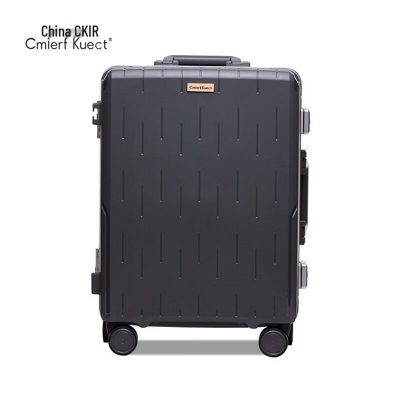 Cmierf Kuect 24-inch Silent Spinner Wheel Aluminum Frame Luggage
