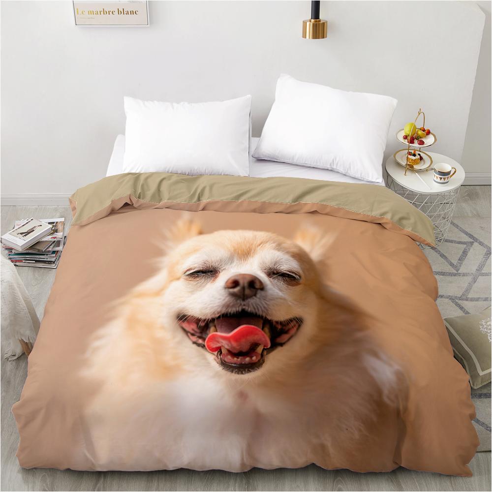 Luxury 3D Bedding Set Europe Queen King Double Duvet Cover Set Bed Linen Comfortable Blanket/Quilt Cover Bed Set Animal Lie Down