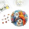 Qiuenisray Jigsaw 200 Wooden Parrot and Flowers x 3mm Irregularly Shaped Laser Home Home Brain Designer Supervision Puzzle, Pieces, Puzzle, (27.7 28.4