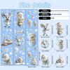 Christmas Snowman Glass Window Decals Pvc Static Stickers For Festive Scene