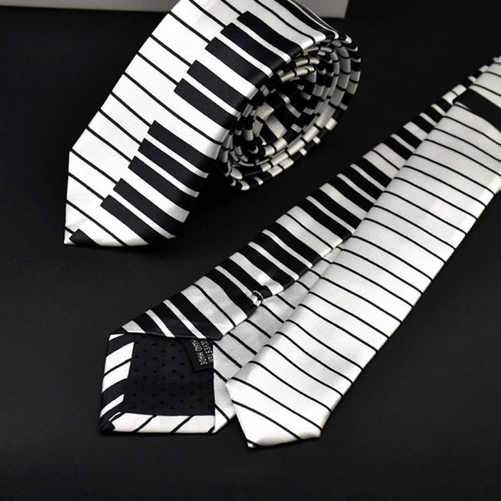 Classic Keyboard Piano Men Necktie Tie Music Tie Casual