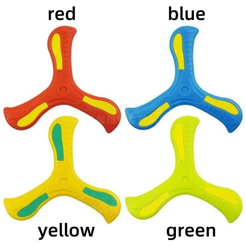 Outdoor Drei-Blatt-Bumerang Flugspielzeug Weich und Erholung für Jungen Mädchen Einfach zu Werfen und Fangen Konstruktion für Familienspaß