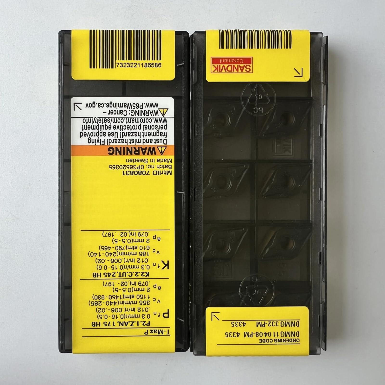 

Original Sandvik / DNMG110408-PM 4335 / CNC lathe carbide blade 10 Pcs