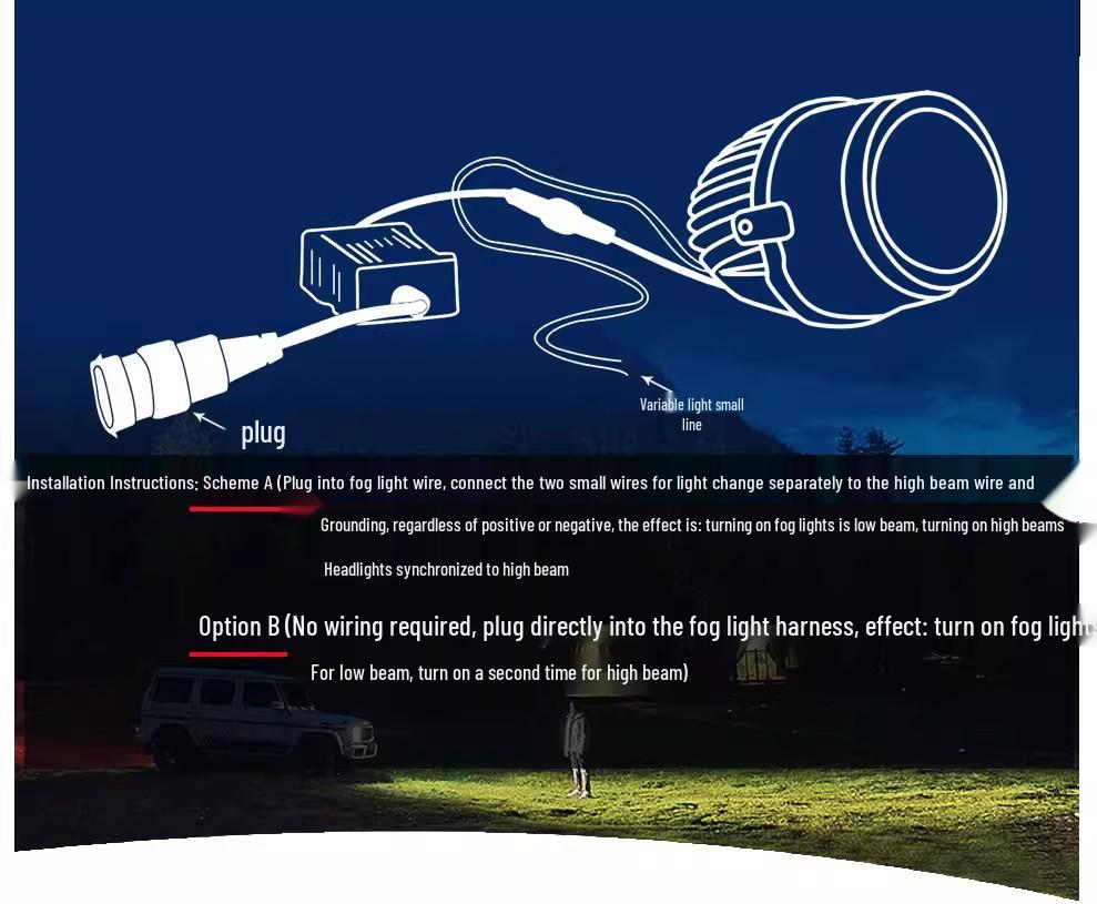 Citroen C2 C4L C3XR C6 C4 Sega Bi-LED Projector Headlights & LED Fog Lights