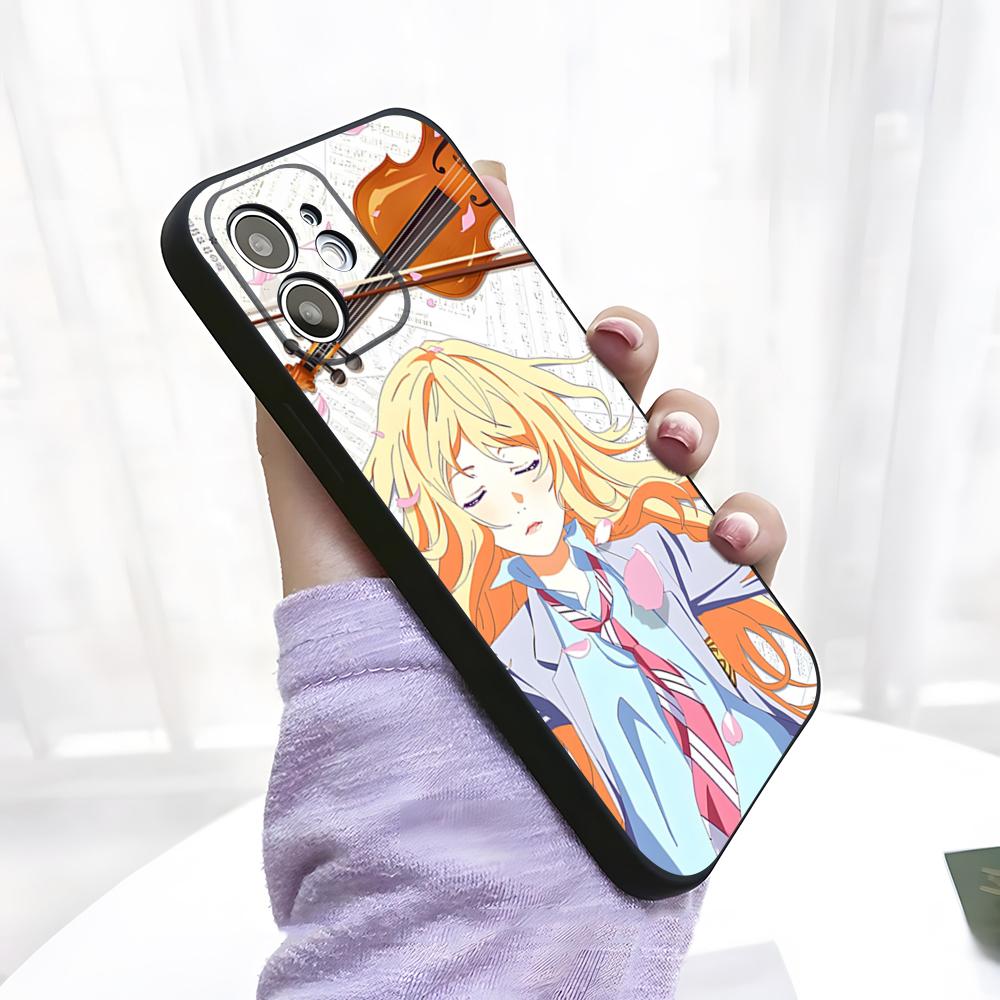 Anime Y-Your Lie In April Phone Case For IPhone 17 Pro Max 15 Pro 16 14 Plus 12 13 Mini 11 Pro Shockproof Soft Cover