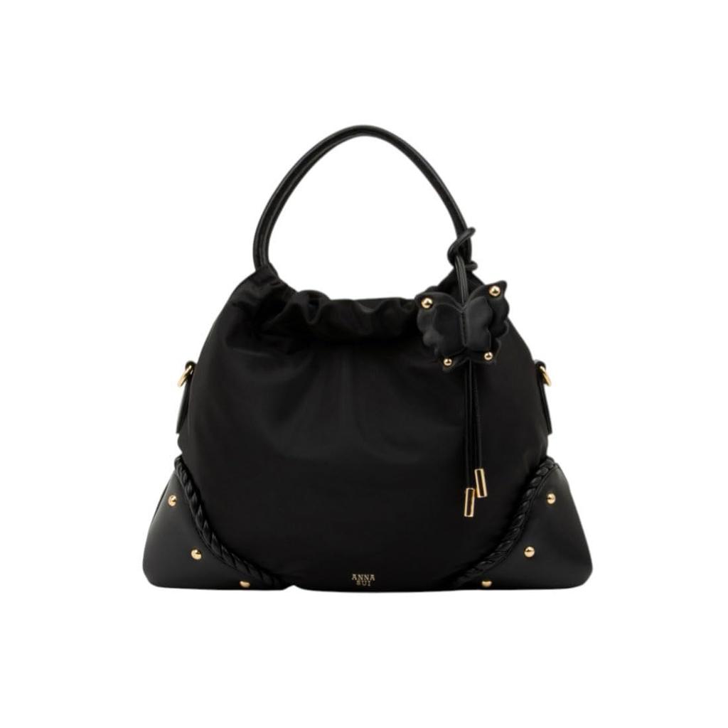 Anna Sui Handbag Butterfly Black 2-Way Twist, Women's,