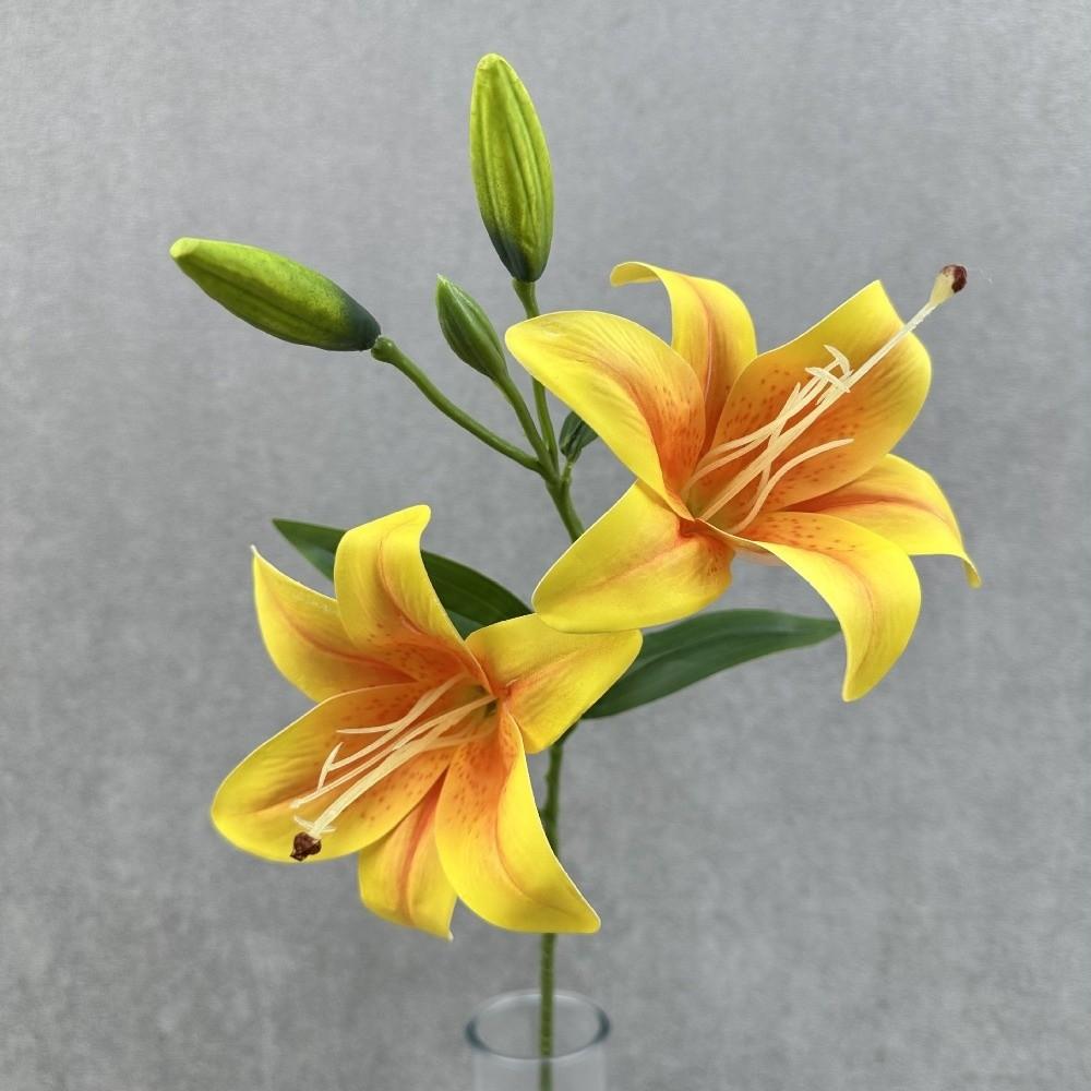 3D Printing Fake Lily Bouquet 2 Heads Wedding Bridal Bouquet for Home Wedding Decor