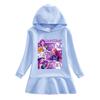 Girls Kpop Rumi Zoey Mira Hunters Printed Rainbow Hooded Dress