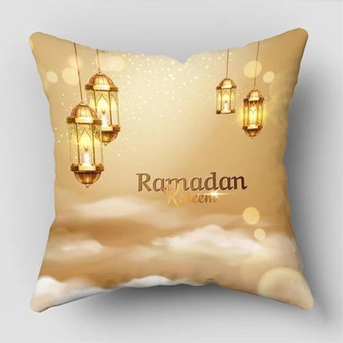 

Домашний Декор Рамадан-Тематические Наволочки на Подушки с Рисунком Полумесяца и Фонаря, Подходящие для Дивана, Спальни, Автомобиля 40x40cm