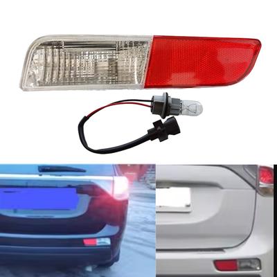 Rear Bumper Reflector Light For Mitsubishi Outlander 2013 2014 2015 8337A111 8336A102 Rear Tail Brake Lamp with Bulbs