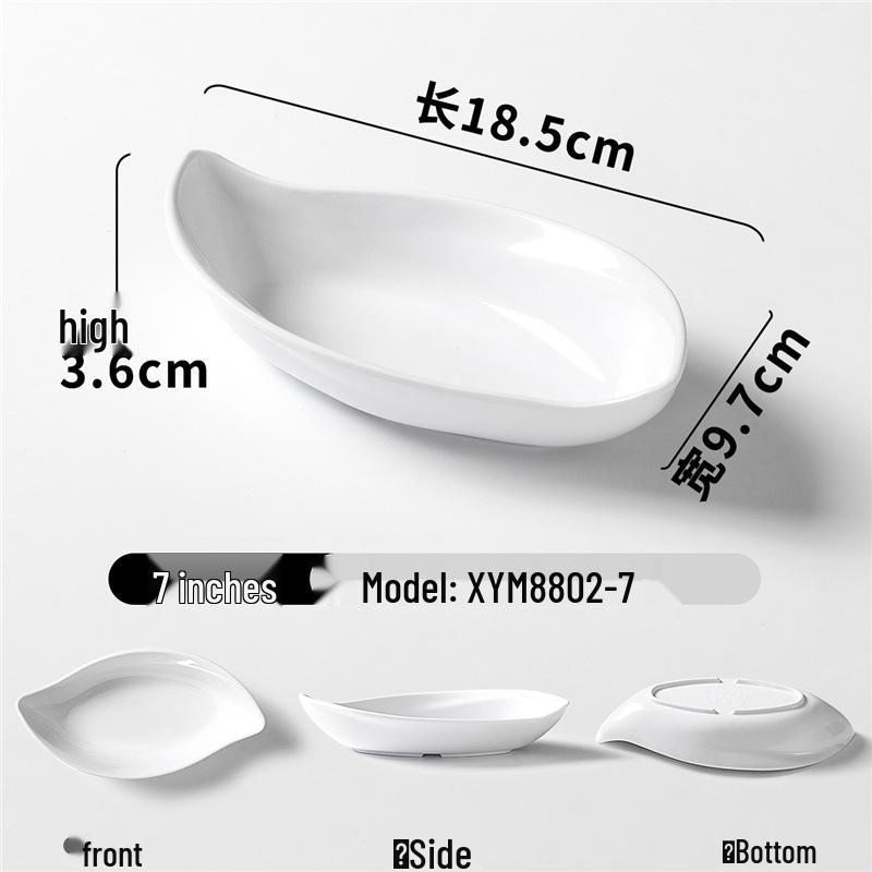 Zweifarbige Melamin-Tischware: Kleines Schalen- und Schalenset für Buffet und Grill-Dipsaucen.