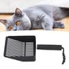 Cat Litter Scoop Kit with Holder Stand and Cleaning Brush Stainless Steel Poop Shovel Efficient Litter Sifting Shovel