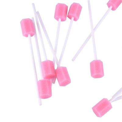 Hisopo de esponja desechable para el cuidado bucal, hisopos para limpieza de dientes, 100 unidades