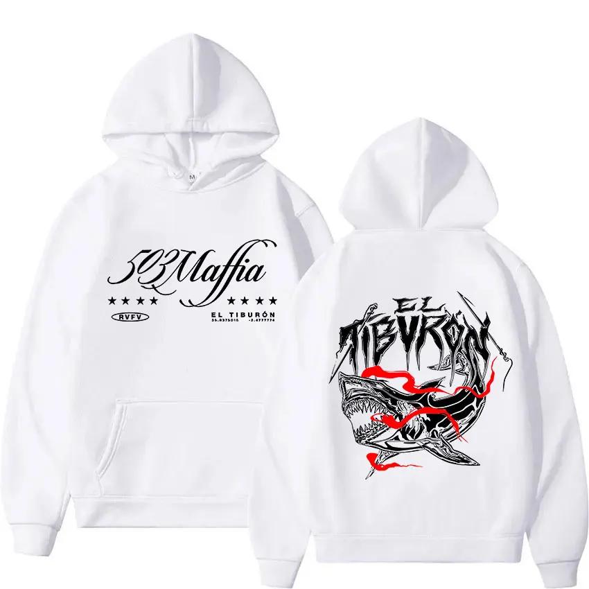 Rapper RVFV ELTIBVRON 503 Mafia Tour 2026 Album Hoody Men's Fashion 2026 Autumn Pure Cotton Printed Hoodie