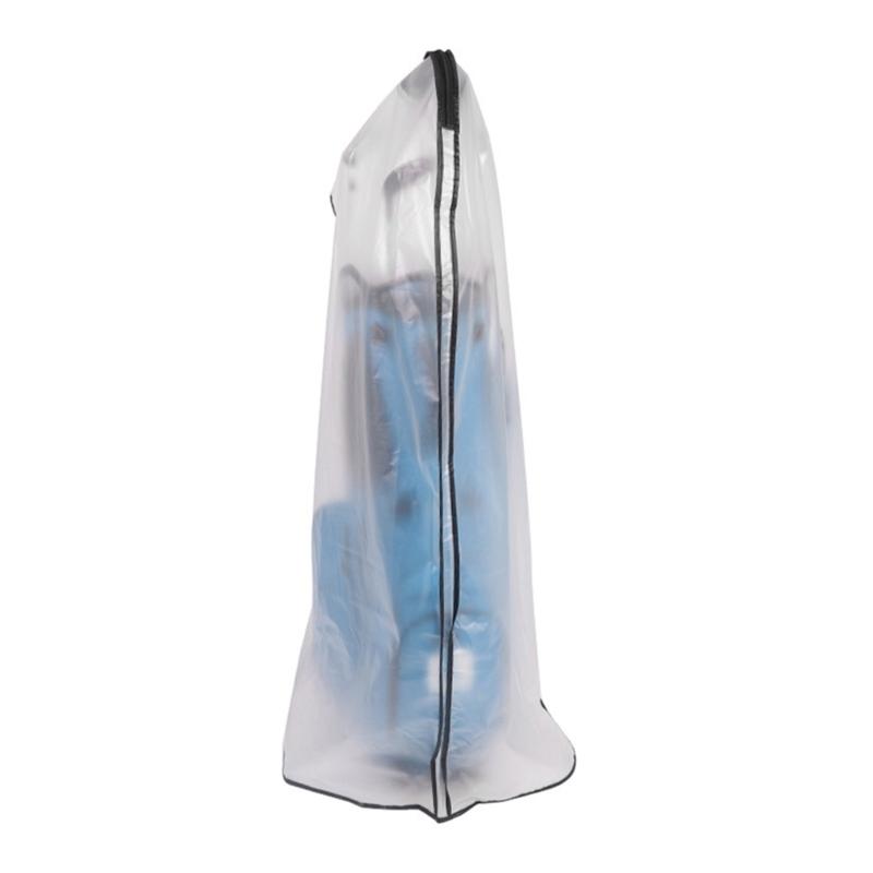 Foldable Golf Club Bag Cover for Rainy Play, Transparent PVC Golf Bag Protector Guard with Lower Fastener Point for Easy Carry and Storage