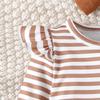 Infant Toddler Long-Sleeve Romper & Skirt Set