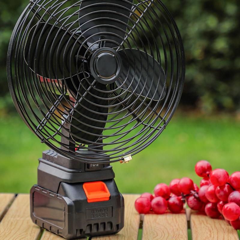 Portable Fan Cordless Lithium Battery Electric Fan Rechargeable Outdoor Desktop Cooling Fan For Philippine 5/10 Cell Batteries