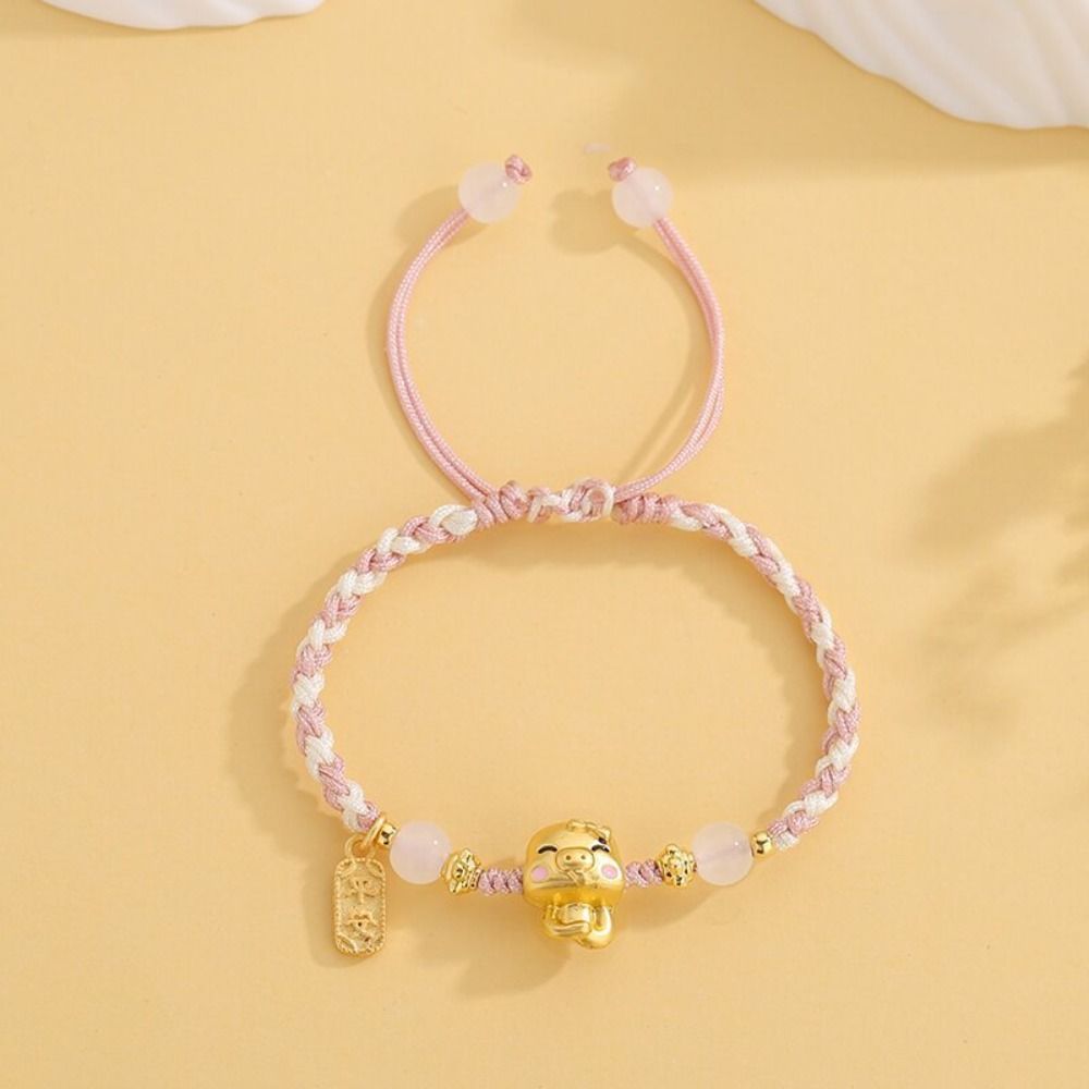 Cartoon Snake Animal Bracelet Lucky Rope Braided Hand Rope Creative Snake Year Bracelet  Gift